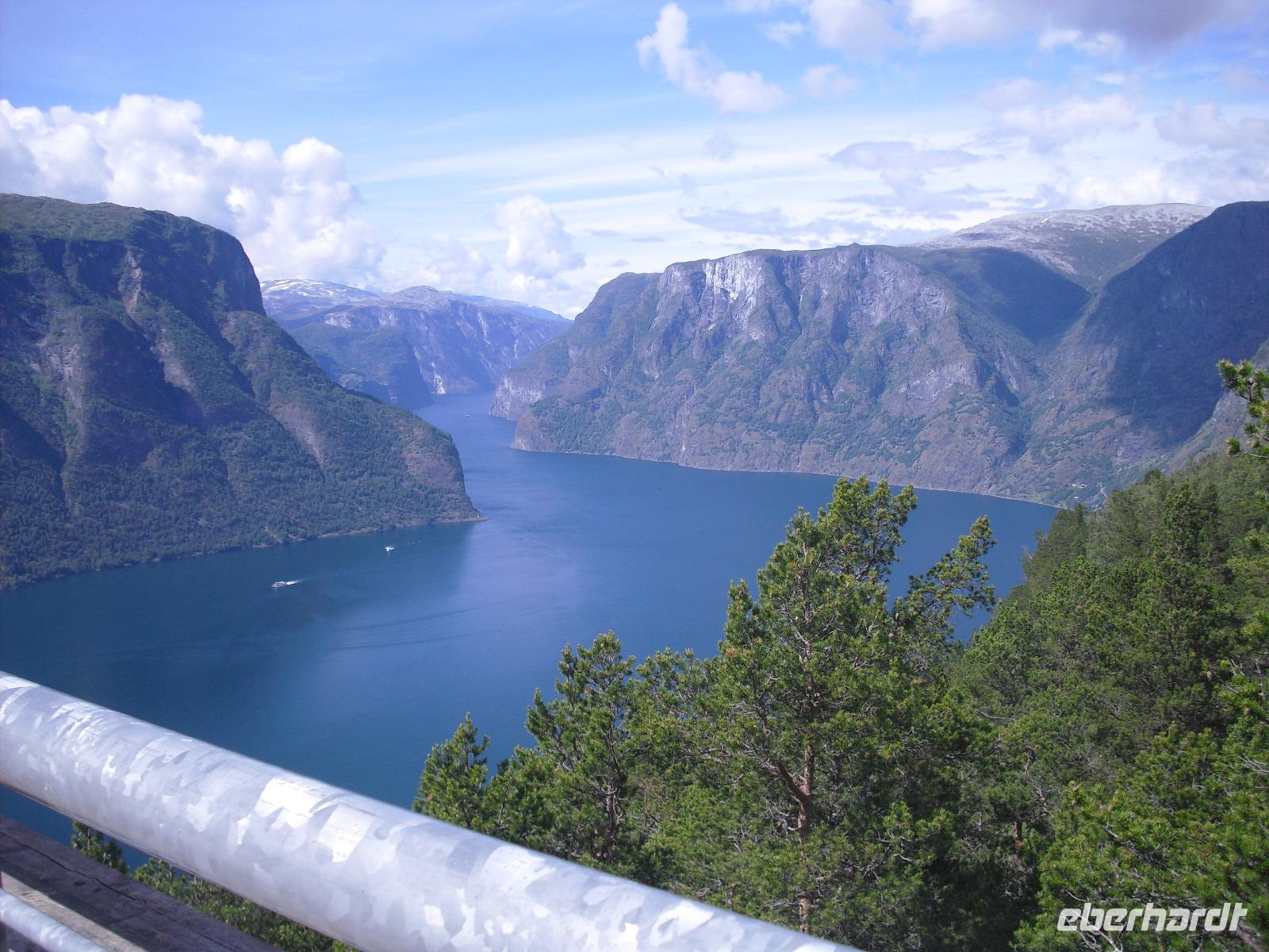 Aussichtspunkt Stegasteinen am Aurlandsfjord