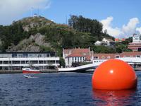 Blick auf den Uranienborg - Aussichtspunkt in Mandal
