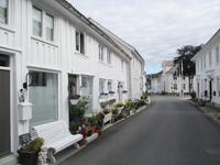 Im Holländerviertel von Flekkefjord