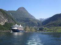 Blick auf Geiranger
