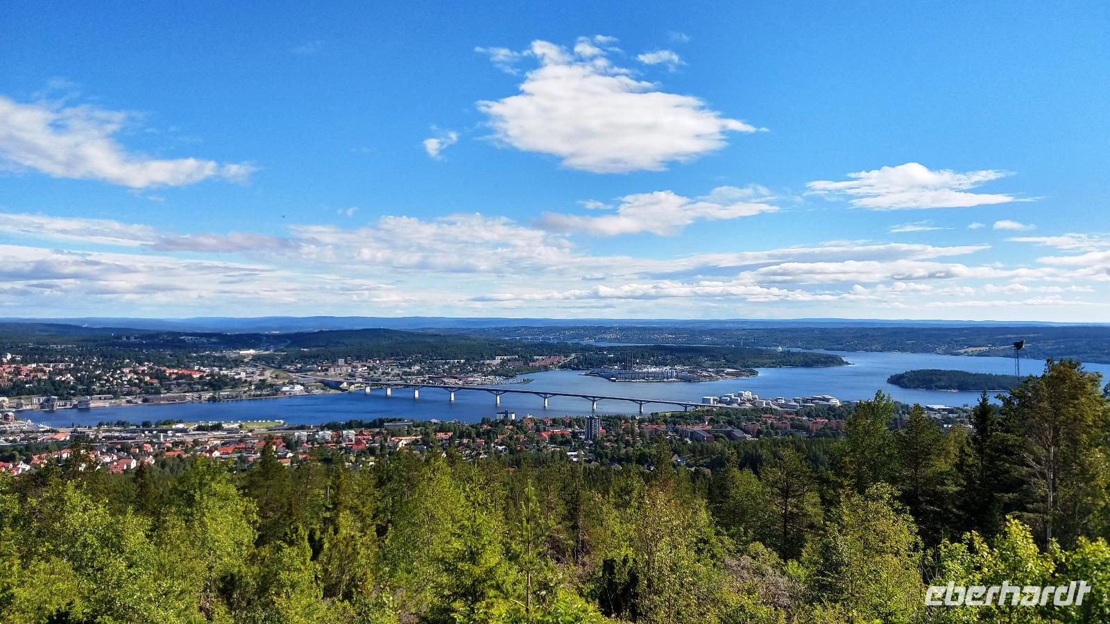 042 Sundsvall, Blick vom Södra Berget (240 m)