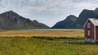 338 Lofoten, Blick von Flakstad nach Vareid