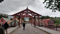 420 Trondheim, Rote Brücke über den Nidelva