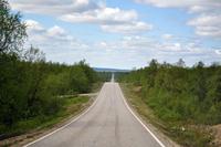 Achterbahn auf dem Weg zur norwegischen Grenze