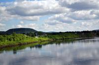 Der Grenzfluss zwischen Norwegen und Finnland