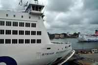 Die Stena MS Scandinavica am Kai von Göteborg