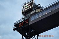 22°C - um 22.00 Uhr - In Skandinavien muss nicht frieren - wie immer wieder angenommen wird.