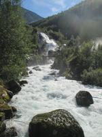 unterwegs zum Gletscher Briksdalsbreen