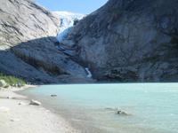 am Gletscher Briksdalsbreen