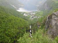 Blick auf Geiranger