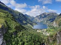 Blick auf den Geirangerfjord 