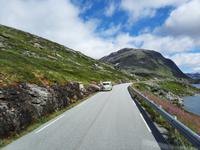 Djupvass-See - Fahrt nach Lom...