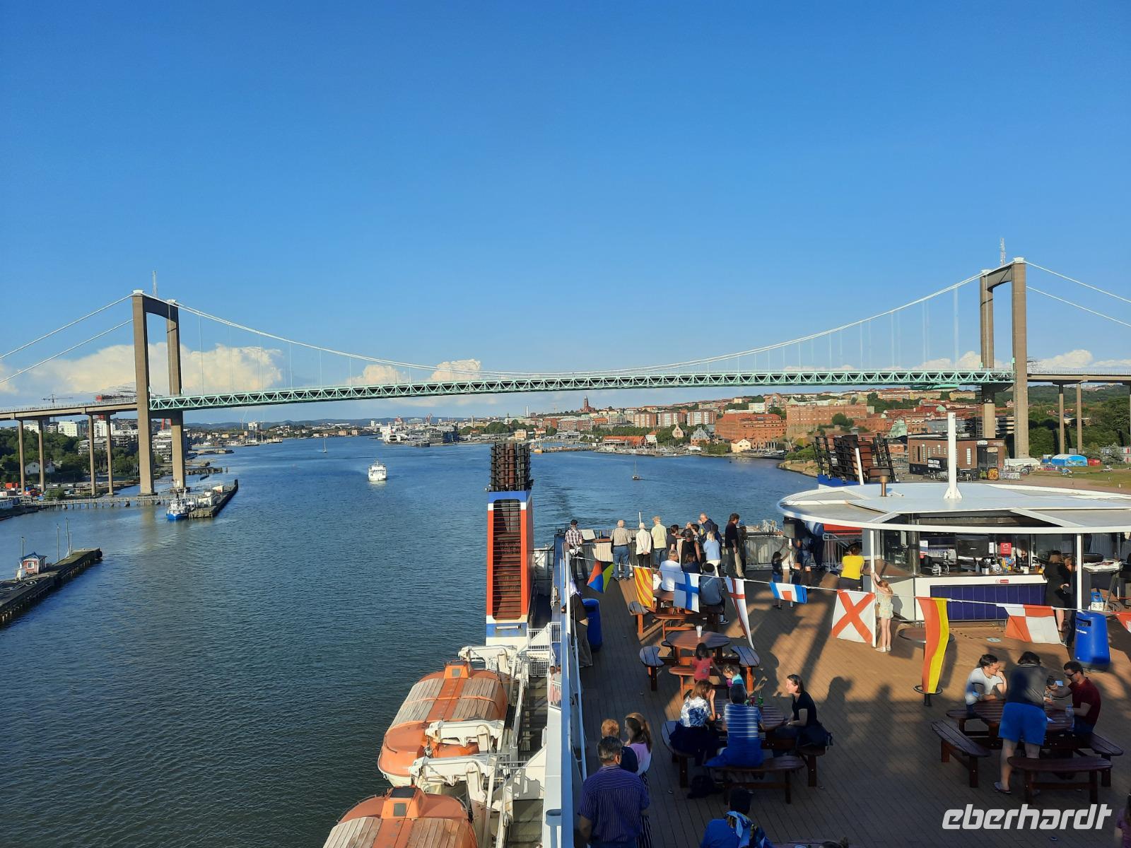 Fähre nach Kiel (Göteborg - Alvsborgsbrücke)
