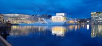 Oper in Oslo am Abend