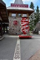 Polarkreis in Rovaniemi, finnisch Lappland