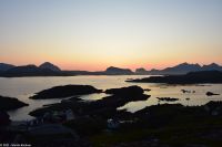 Sonnenuntergang fast Mitternacht auf den Lofoten
