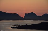 Sonnenuntergang fast Mitternacht auf den Lofoten