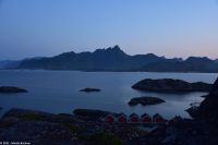 Sonnenuntergang fast Mitternacht auf den Lofoten