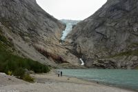 Der Briksdalsbreen - einer der Auslassgletscher des Jostedalsbreen