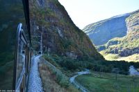 Es folgt direkt ein weiteres Highlight - Fahrt mit der Flåmsbane - der steilsten Eisenbahnstrecke der Welt (ohne Hilfsmittel) - von  Flåm nach Myrdal