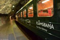 Flåmsbane - von  Flåm nach Myrdal - Fotostopp am Kjøsfossen