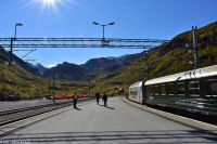 Bahnhof Myrdal - ca. 850 Höhenmeter innerhalb von ca. 20 km Strecke...