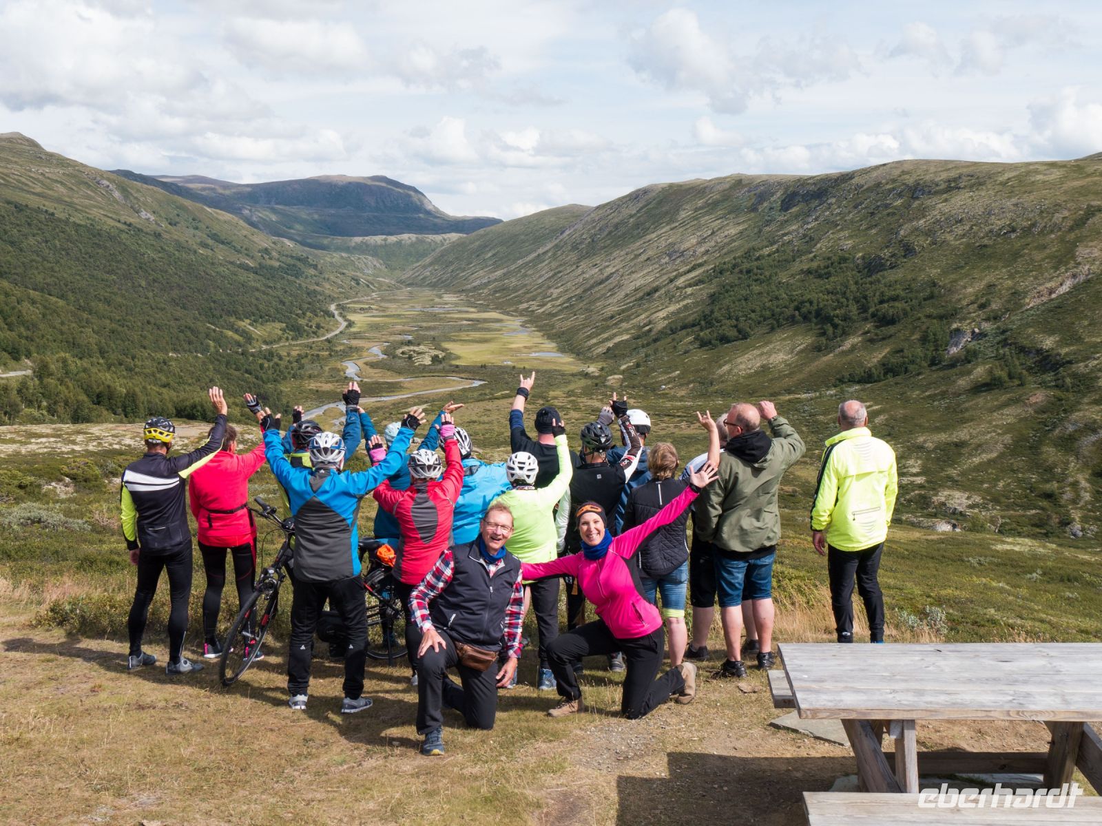 Eberhardt-Radreisegruppe im Grimsdalen