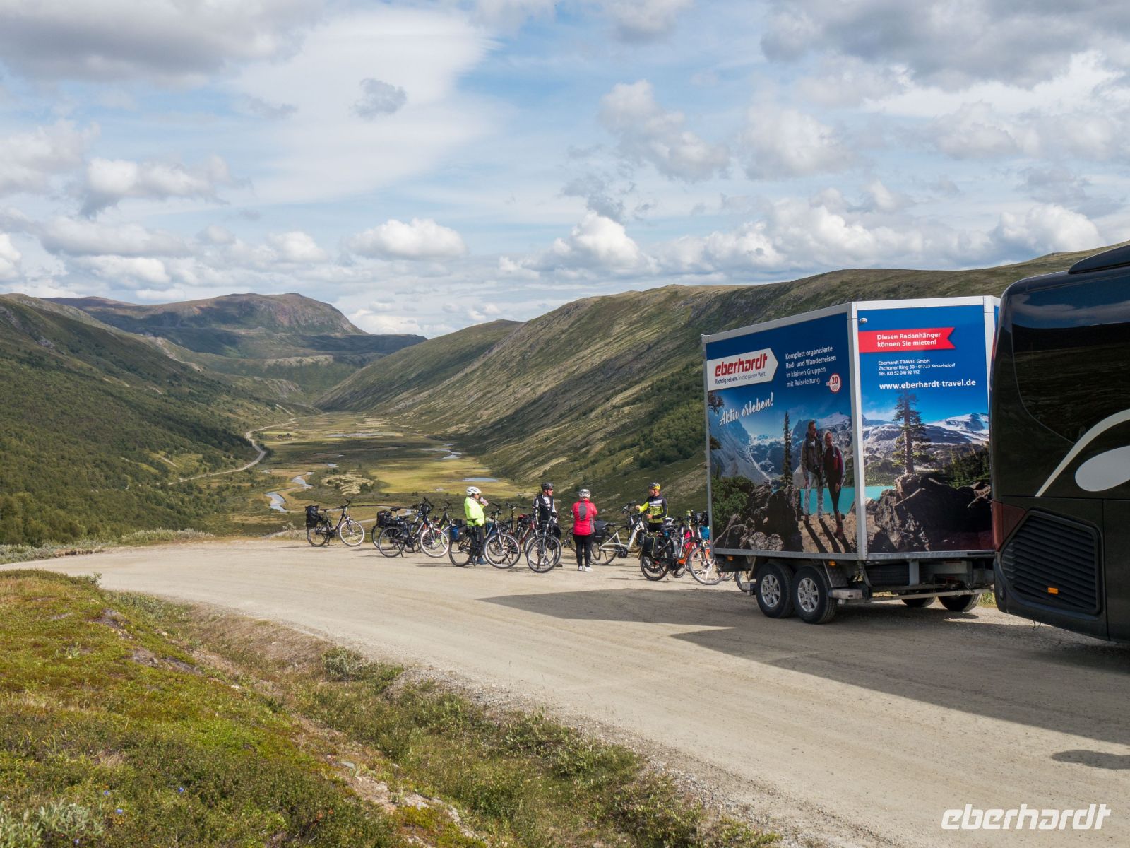 Eberhardt-Radanhänger im Grimsdalen