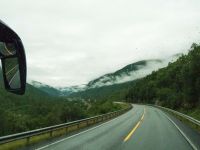 verregnete Busfahrt im Drivdal