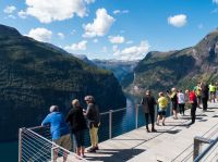 Ørnesvingen mit Blick auf den Geirangerfjord