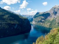 Blick auf den Geirangerfjord
