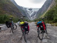 mit dem E-Bike zum Kjenndalsbreen, Norwegen