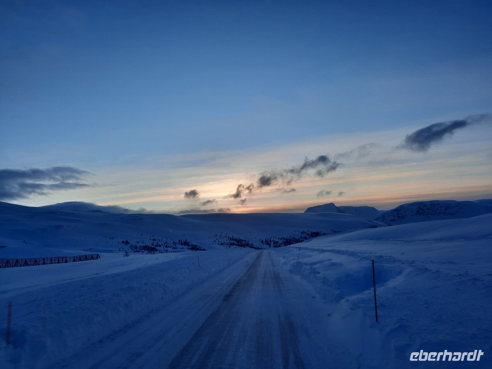 Fahrt über das Kvænangsfjell
