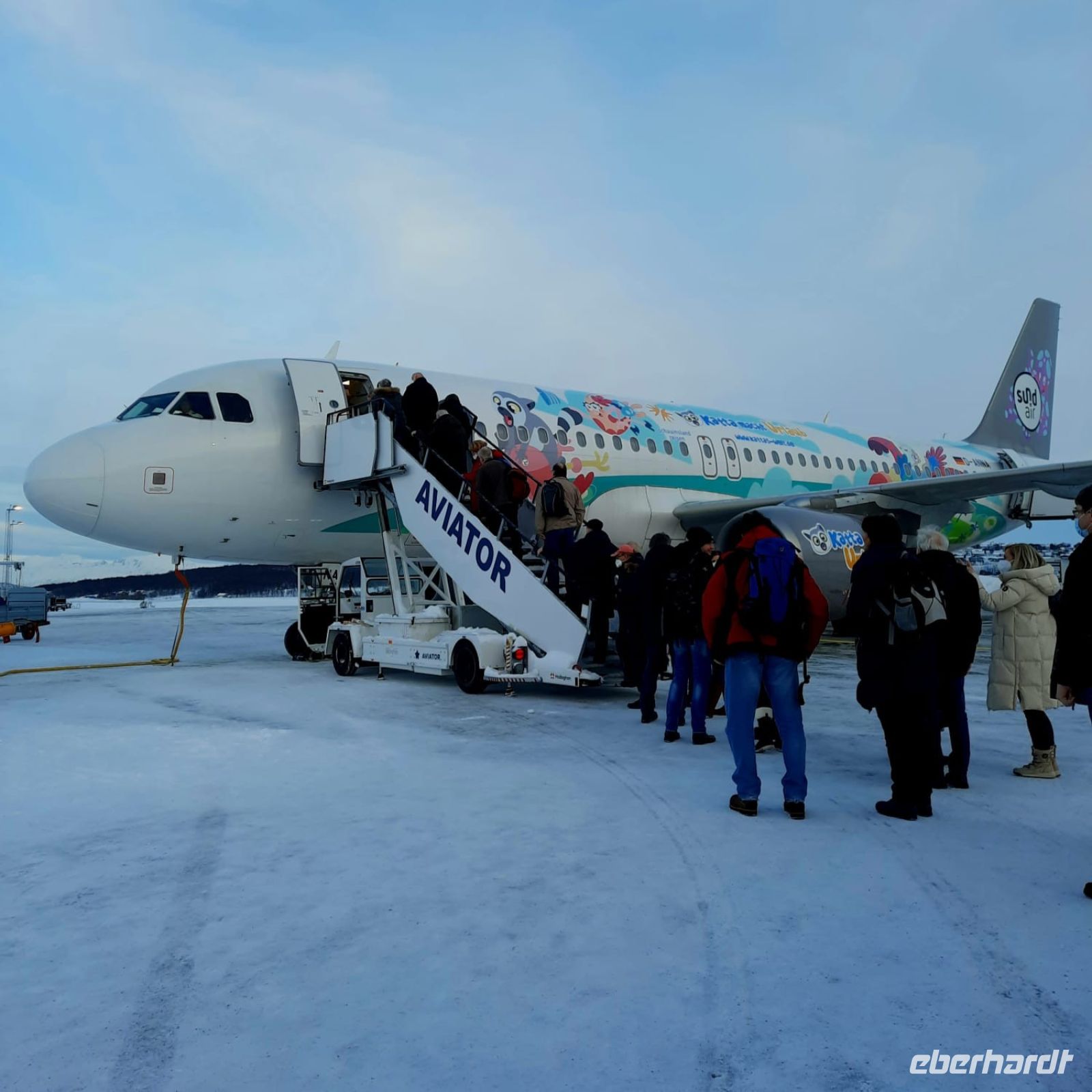 Heimflug von Tromsö nach Dresden...