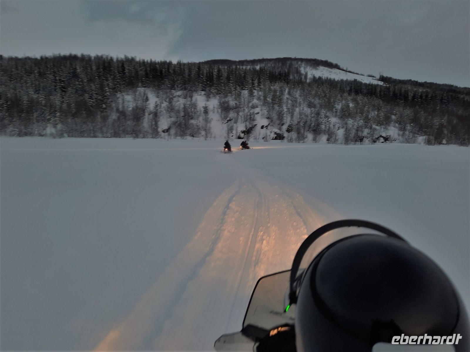 Norwegen - Motorschlitten Fahrt in den Lyngen Alpen.JPG
