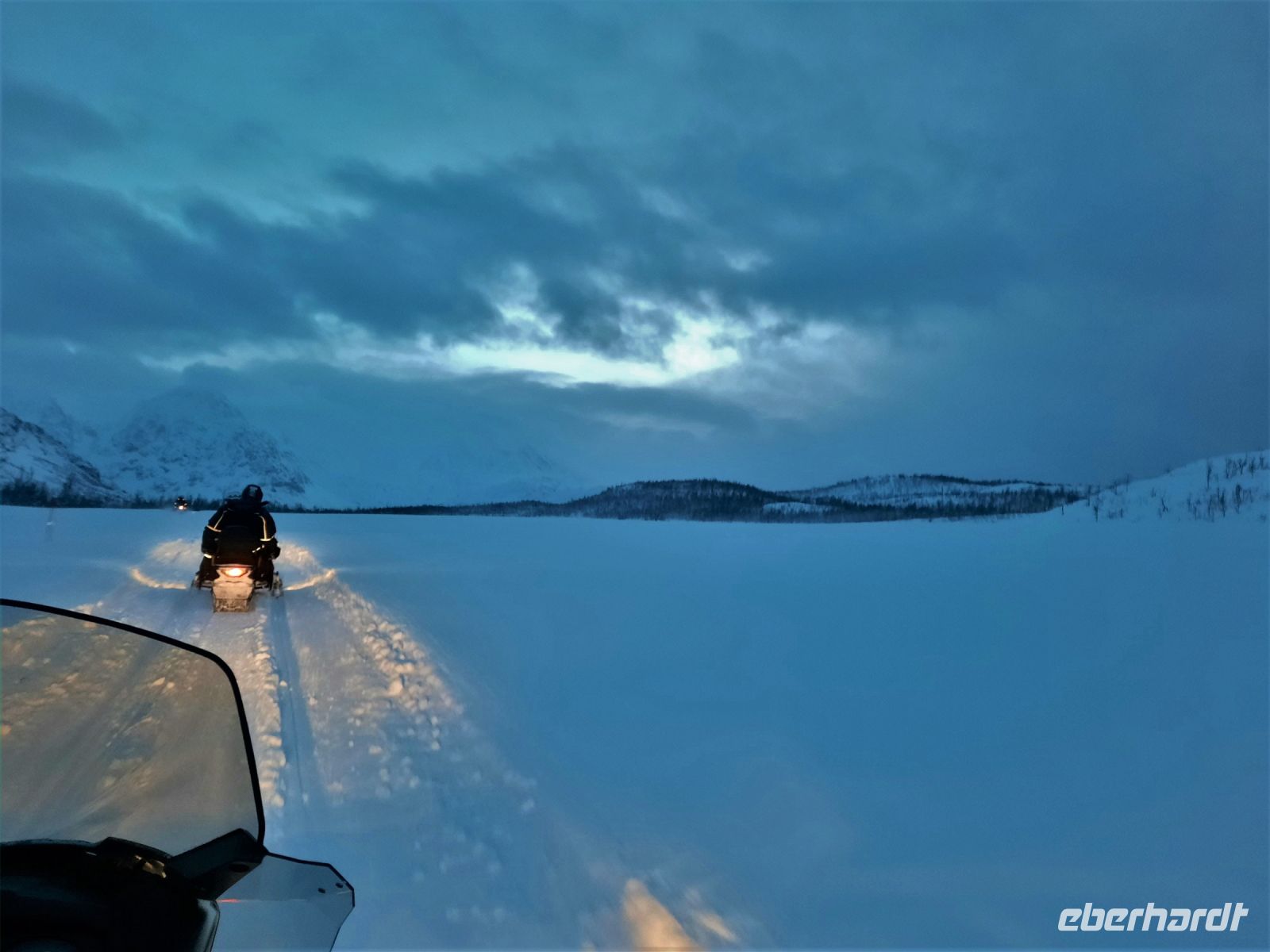 Norwegen - Motorschlitten Fahrt in den Lyngen Alpen - Sundowner Time 14:30 Uhr.JPG