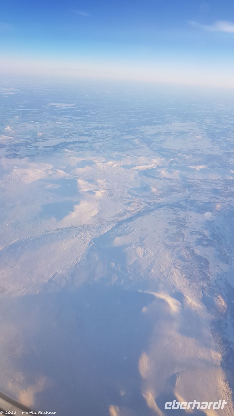 Flug über Lappland