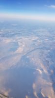 Flug über Lappland