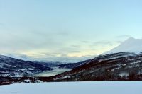 Von Tromsø nach Kiruna - an der E6 - Blick auf den Gratangsbotn (Nebenfjord des Astafjordes)