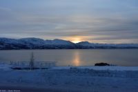 Bjerkvik am Ofotenfjord - Kreuzung von E6 und E10