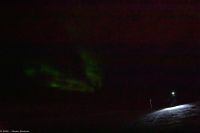 Schneeschuhwandern - Snowshoe Hike - um den Luosssavaara - Polarlicht im richtigen Moment, am höchsten Punkt