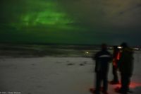 Schneeschuhwandern - Snowshoe Hike - um den Luosssavaara - Polarlicht im richtigen Moment, am höchsten Punkt