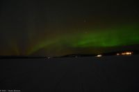 Jukkasjärvi - Schneemobil-Tour auf dem Torneälv mit Polarlicht