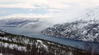 Arctic Express - von Kiruna nach Narvik - der Meeresarm Rombaksbotn - Nebenfjord von Ofotenfjord und Vestfjord 