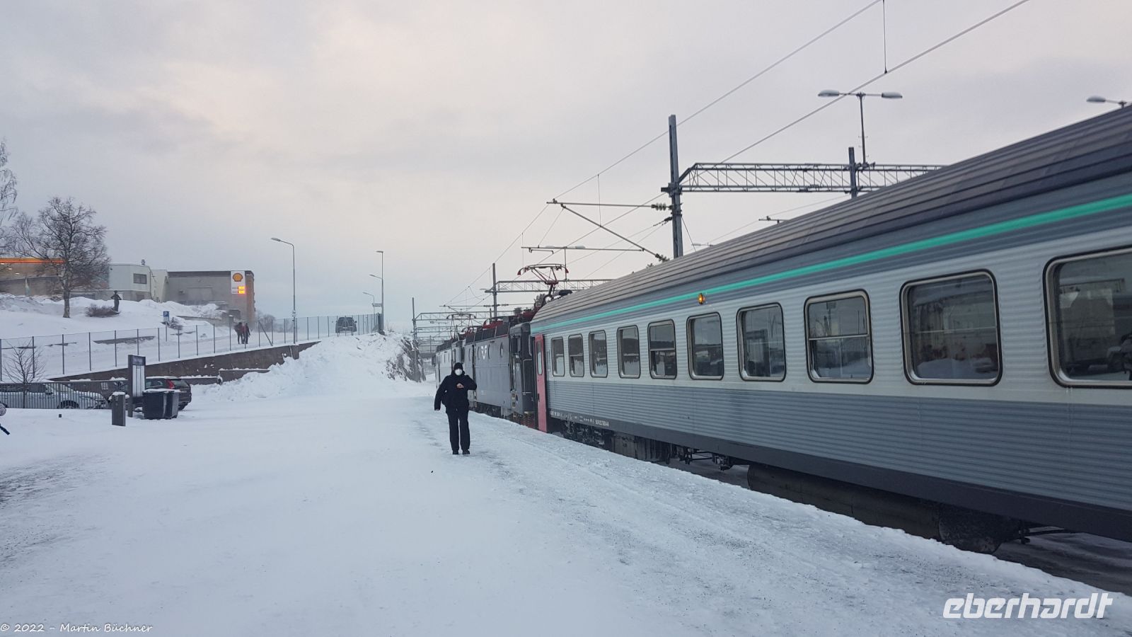Arctic Express - von Kiruna nach Narvik - Ankunft im Bahnhof Narvik