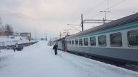 Arctic Express - von Kiruna nach Narvik - Ankunft im Bahnhof Narvik
