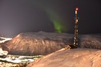 Tromsø - Blick vom Storsteinen - (Fjellheisen) - Polarlicht