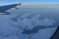 Traumhaftes Rückflug-Wetter von Tromsø direkt nach Dresden - Insel Senja