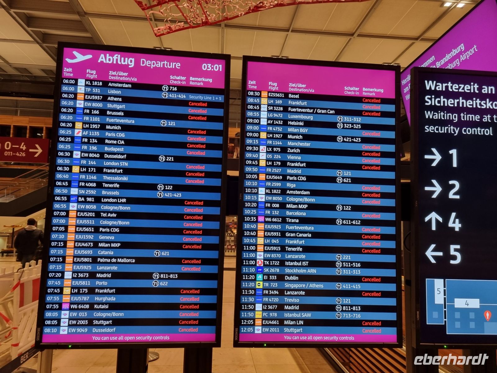 Flughafen Berlin - Warnstreik...