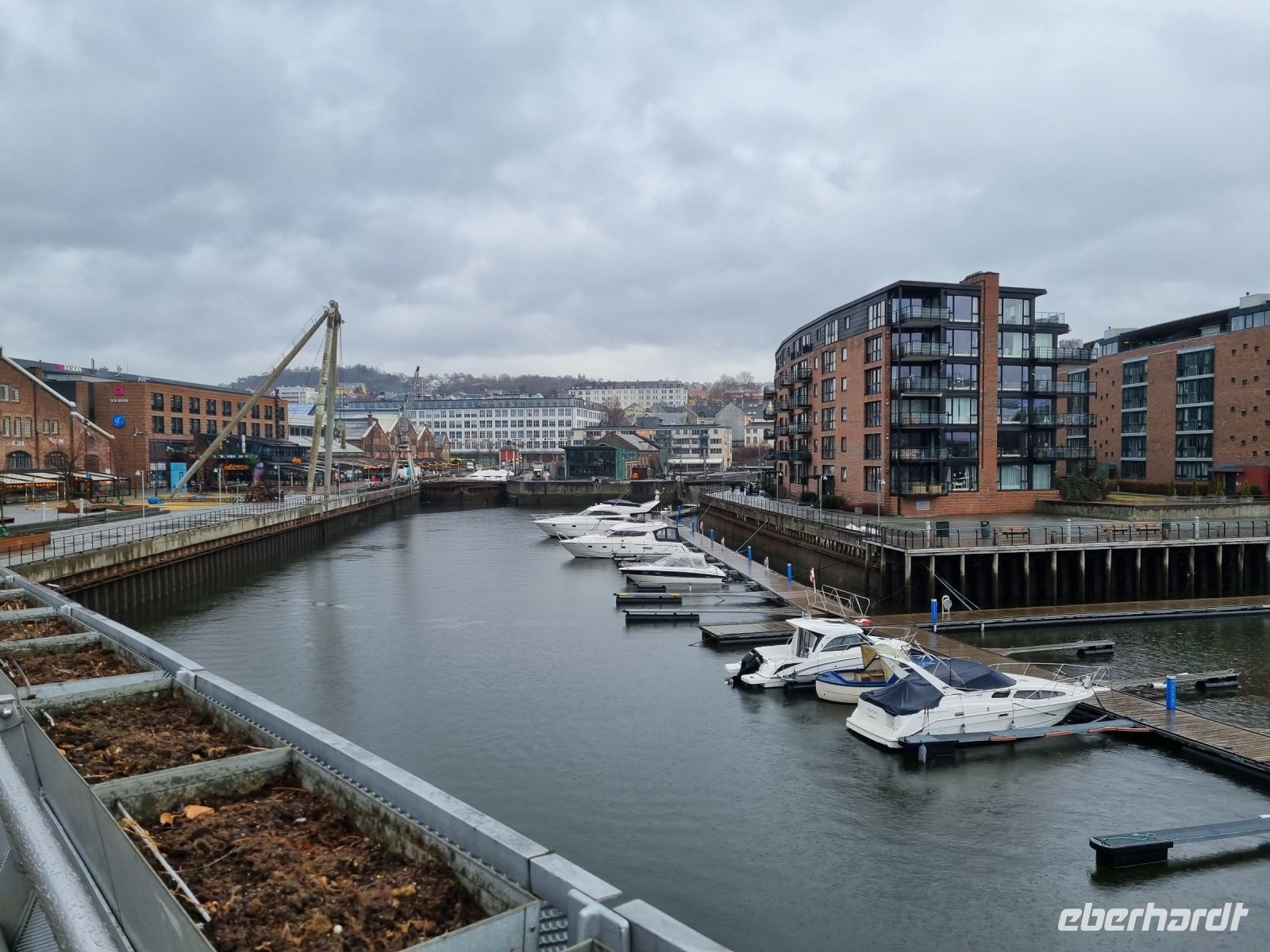 Trondheim - Ausblick von der Verftsbrua (Werftbrücke)